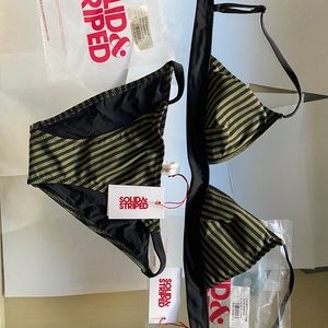 NEW Solid & Striped Bikini top and bikini bottom